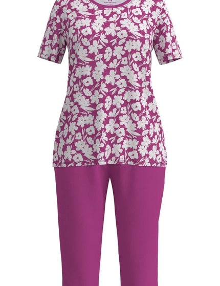 Gotzburg dames Capri Pyjama 250272 425 rot-mittel-allover