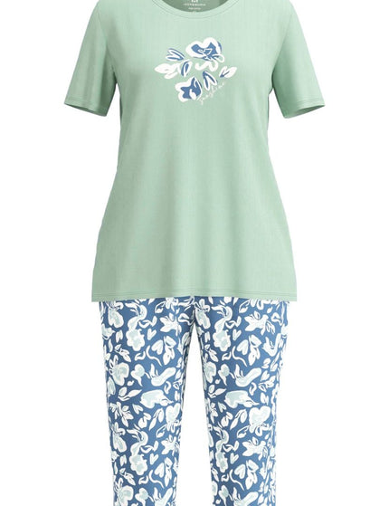 Gotzburg dames Capri  Pyjama 250291 325 grun-mittel