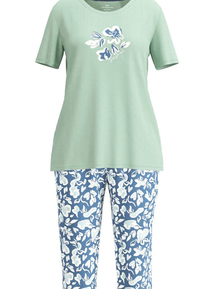 Gotzburg dames Capri  Pyjama 250291 325 grun-mittel