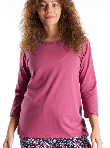 Gotzburg dames Pyjama 250296 425 rot-mittel-allover