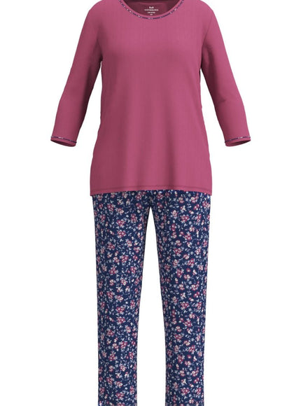 Gotzburg dames Pyjama 250296 425 rot-mittel-allover