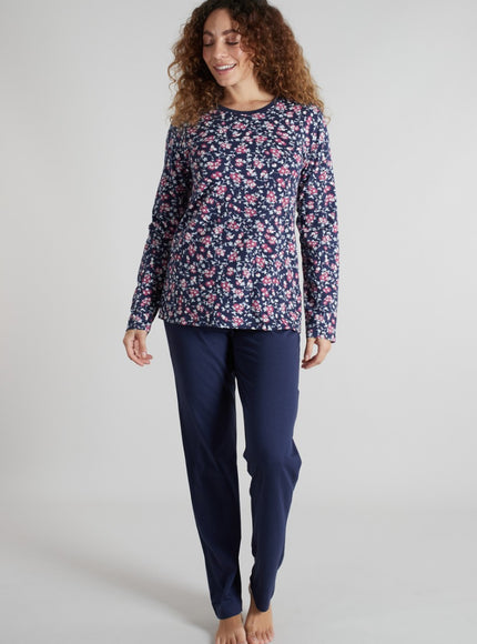 Gotzburg dames Pyjama 250298 625 Blau