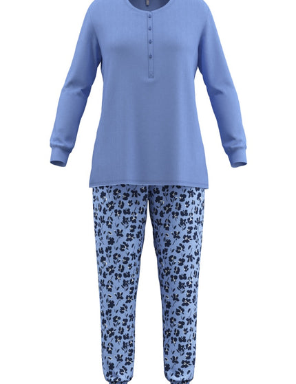 Gotzburg dames Pyjama 250331 625 Blau