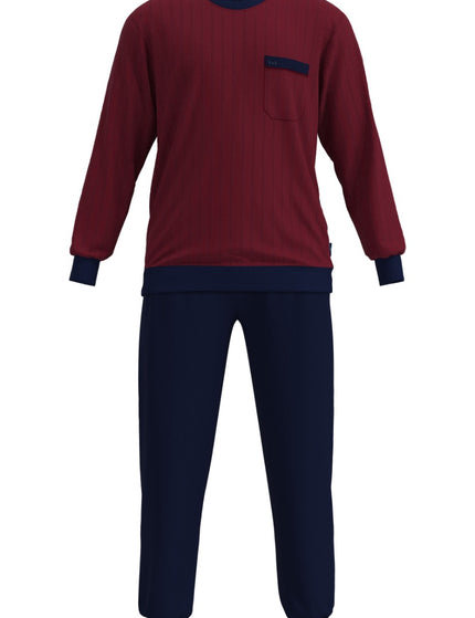 Gotzburg Heren Pyjama badstof 452416 420 rot-mittel