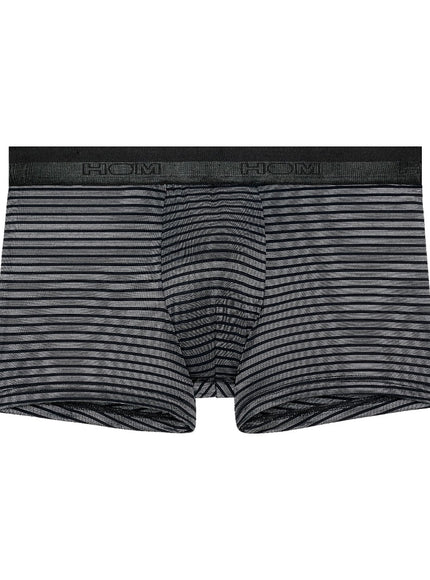 Hom Boxer brief Monsieur 403251 R04W black white stripe