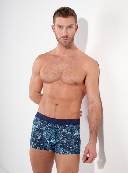 Hom BoxerBriefs Compiegne 403087 p0ra navy print – op model