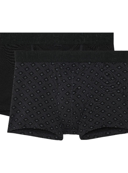 Hom BoxerBriefs H01 2 pack Neels 403104 D042 black print