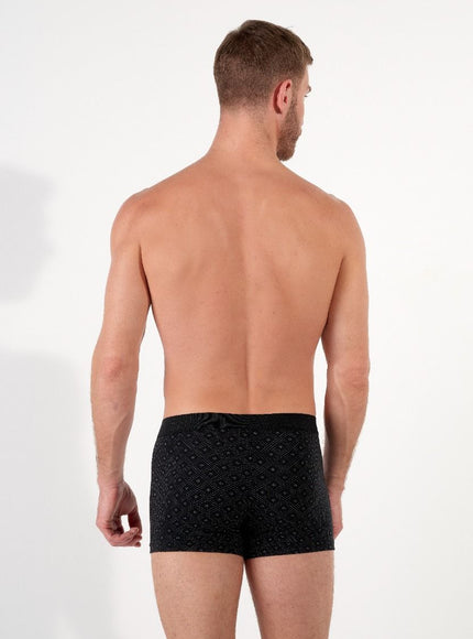 Hom BoxerBriefs H01 2 pack Neels 403104 D042 black print