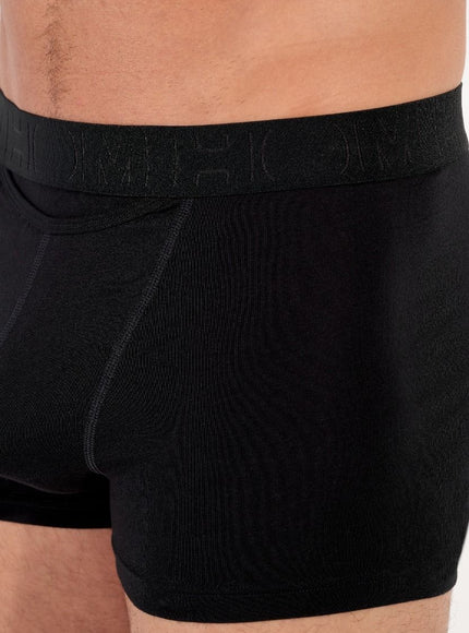 Hom BoxerBriefs H01 2 pack Neels 403104 D042 black print