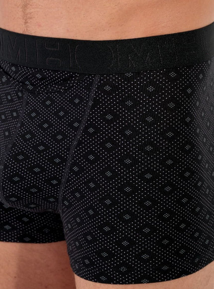 Hom BoxerBriefs H01 2 pack Neels 403104 D042 black print
