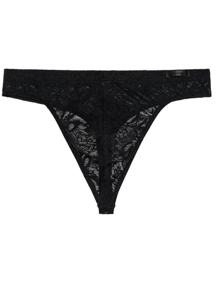 Hom G-String Free Cut Lace 402886 – black print