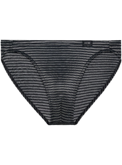 Hom Micro brief Monsieur 403250 R04W black white stripe