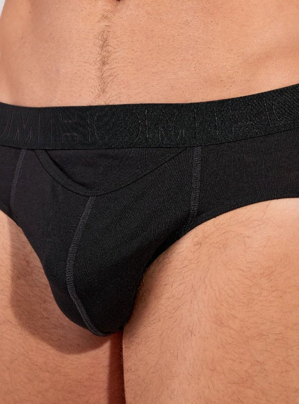 Hom Mini Briefs H01 2 pack Neels 403103 D042 black print – detail