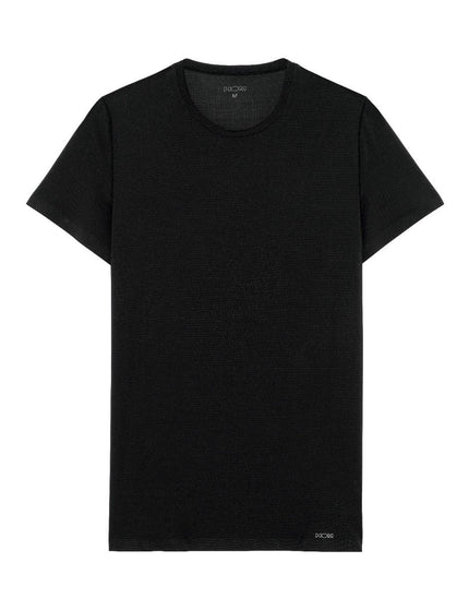 Hom Tee-Shirt Crew Neck H-Fresh 403003 0004 Black – voorkant