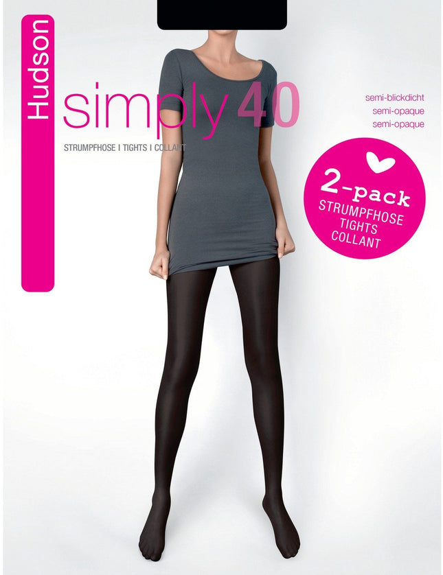 Hudson Simply 40 Panty dubbelverpakking (021443)