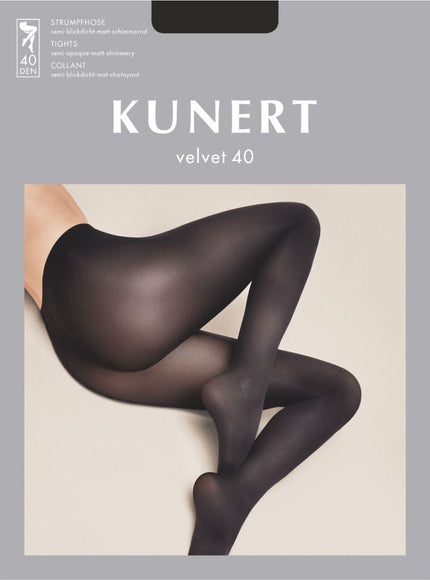 Kunert Velvet 40 den mat 3 d 354000 – Marine, verpakking