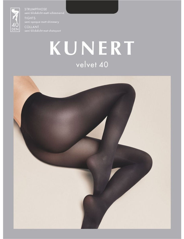 Kunert Velvet 40 den mat 3 d 354000 – Marine, verpakking