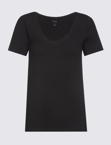 Mey Bodywear Dames Organic T-Shirt 26816 – Zwart
