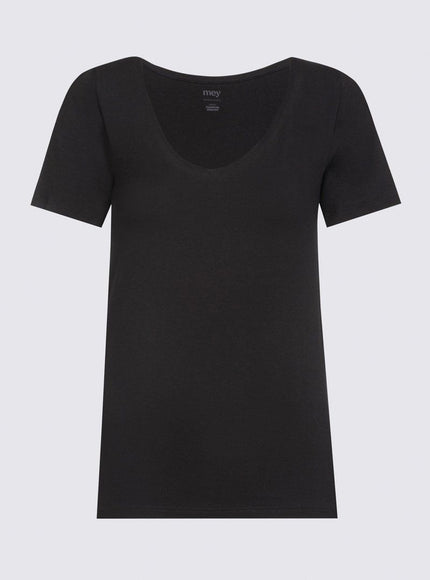 Mey Bodywear Dames Organic T-Shirt 26816 – Zwart
