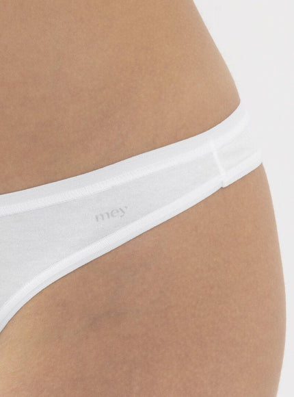 Mey Bodywear Dames Organics String 29814 – Wit, detail