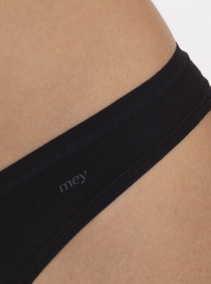 Mey Bodywear Dames Organics String 29814 – Zwart, detail