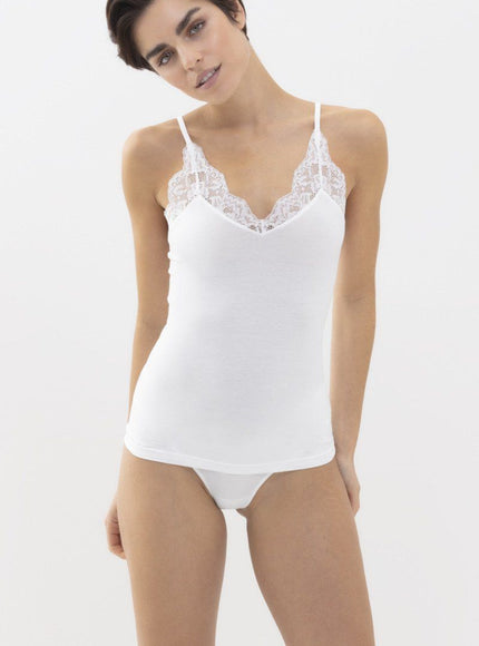 Mey Bodywear Dames Spaghetti Top met kant 25011