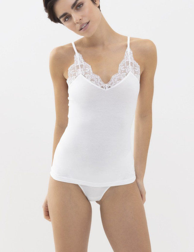 Mey Bodywear Dames Spaghetti Top met kant 25011