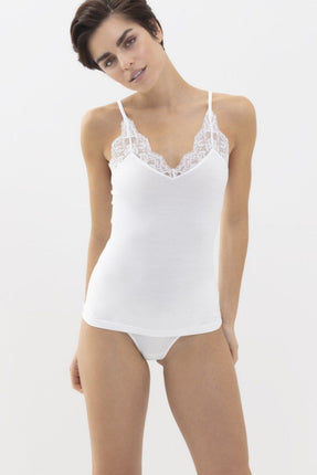 Mey Bodywear Dames Spaghetti Top met kant 25011