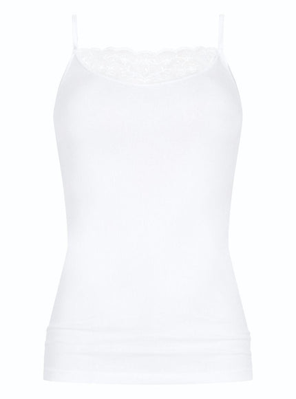 Mey Bodywear dames Top spagettibandje met kant 55333 – voorkant