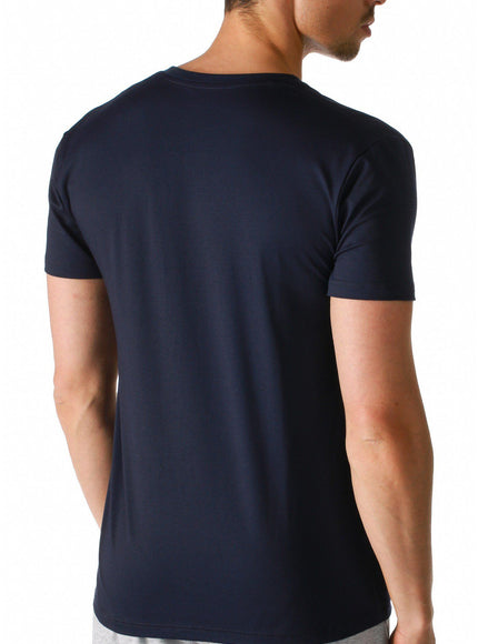 Mey Bodywear dry cotton shirt 46507 – yacht blue, op model