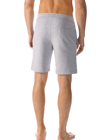 Mey Bodywear Heren Korte broek 23550 – light grey melange, op model