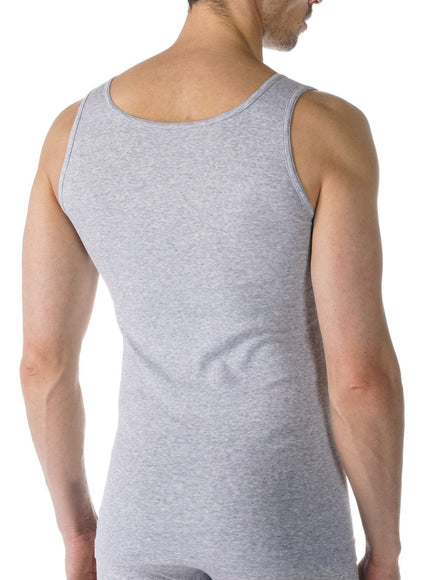Mey Bodywear Mey Casual Cotton Athletic shirt (49100) – light grey melange, op model