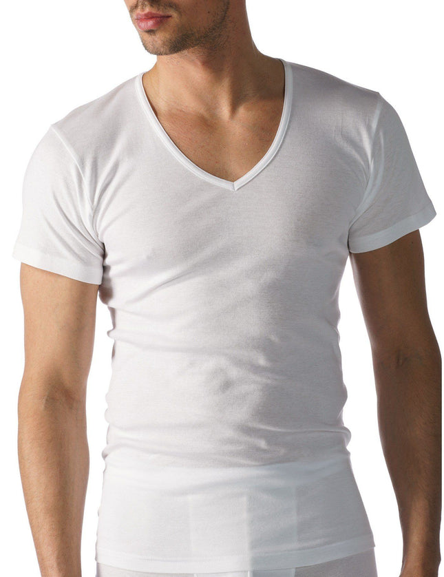 Mey Casual Cotton T-Shirt korte mouw V-hals (49007)