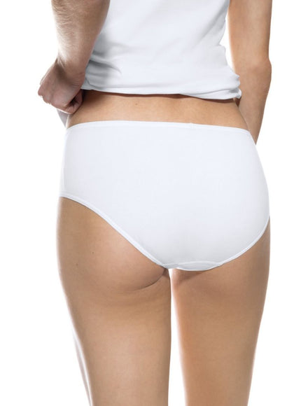 Mey Bodywear Mey dames hipster Comfort Cotton 29618 – Wit, op model