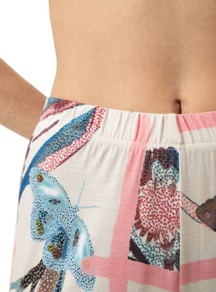 Mey Dames lounge broek Serie Fragmented Garden 1220123 1737 almond milk