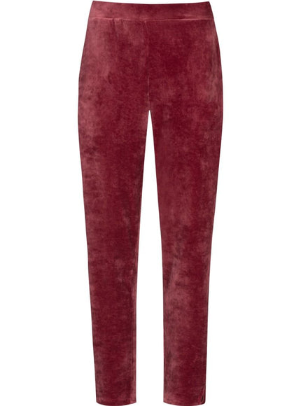 Mey Bodywear Mey Dames Lounge broek Serie Velvet Dream 1220111 1732 beau bordeaux – voorkant