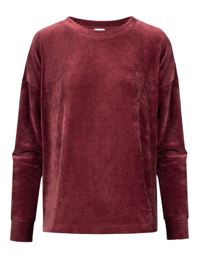Mey Dames Sweatshirt Serie Velvet Dream 1210095 1732 beau bordeaux