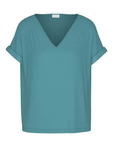 Mey Dames T-shirt Serie Pure Chic 1210103 1748 teal dream