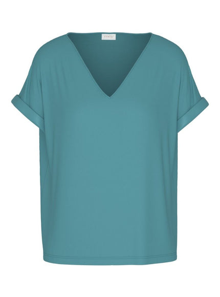 Mey Dames T-shirt Serie Pure Chic 1210103 1748 teal dream