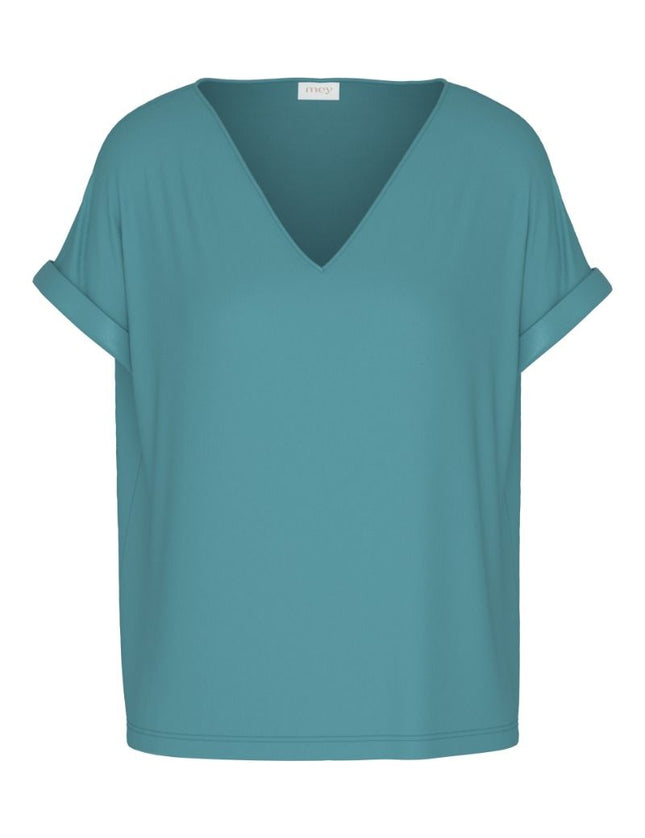Mey Dames T-shirt Serie Pure Chic 1210103 1748 teal dream