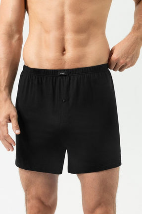 Mey Bodywear Mey Heren Boxer short Dry Cotton 2120243 – zwart, op model
