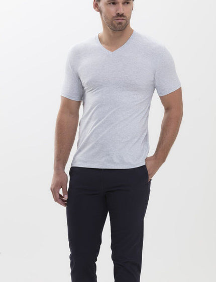 Mey Bodywear Mey Heren Hybride V-hals T-Shirt 30038 – light grey melange