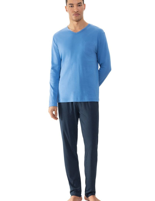 Mey heren pyjama 2240046 1164 recent blue