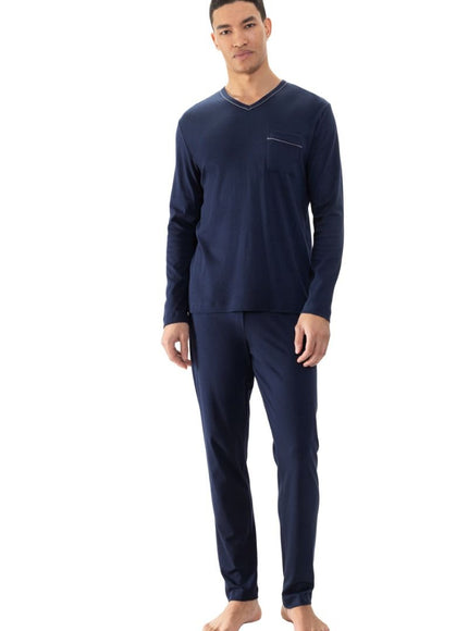 Mey Heren pyjama 2240047 668 yacht blue