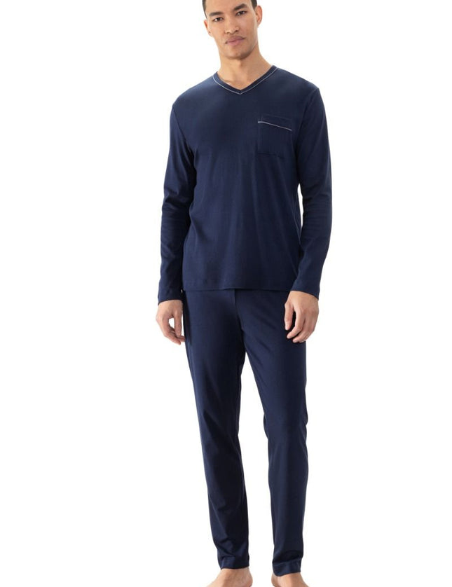 Mey Heren pyjama 2240047 668 yacht blue