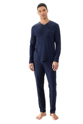 Mey Heren pyjama 2240047 668 yacht blue