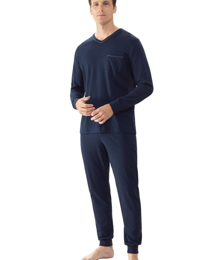 Mey heren pyjama 2240051 668 yacht blue