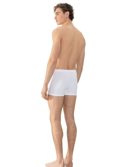Mey Bodywear Mey heren Shorty Comfort Cotton 37386 – Wit, op model