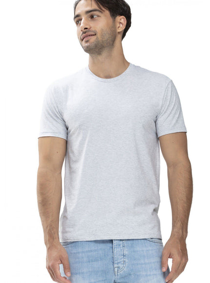 Mey Bodywear Mey heren T-shirt Crew Neck 46502 – light grey melange