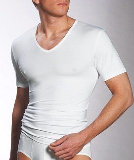 Mey Heren T- shirt dry cotton V-neck  46007